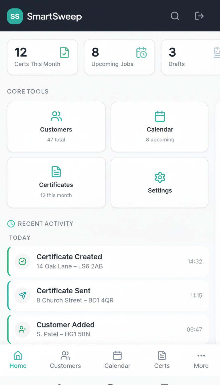 Features | SmartSweep™ Chimney Sweep Software